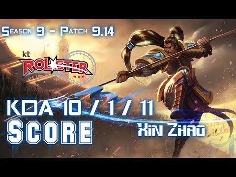 KT Score XIN ZHAO vs NUNU Jungle - Patch 9.14 KR Ranked