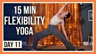 15 min Evening Yoga Stretches – Day #11 (FULL BODY FLEXIBILITY YOGA)