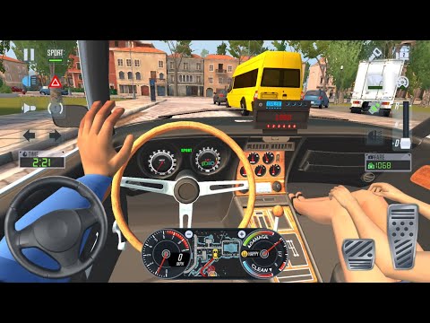OLD RACING CARS CAB DRIVER 🚖👩‍🦰 City Car Driving Games Android iOS - Taxi Sim 2020 Gameplay