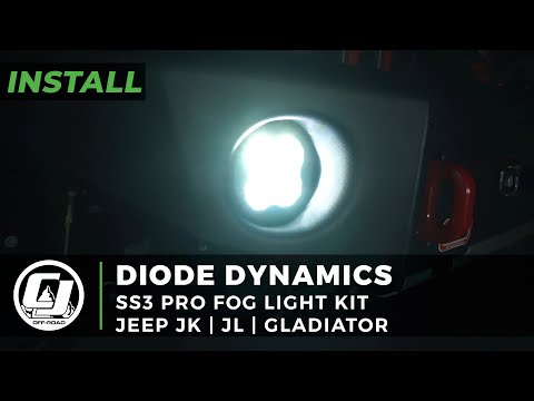 2018-2021 Jeep JL or Gladiator Install | Diode Dynamics SS3 Pro Fog Light Kit