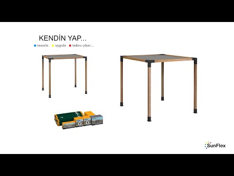 Sunflex Pergola Kendin Yap I Sunflex Pergola DIY