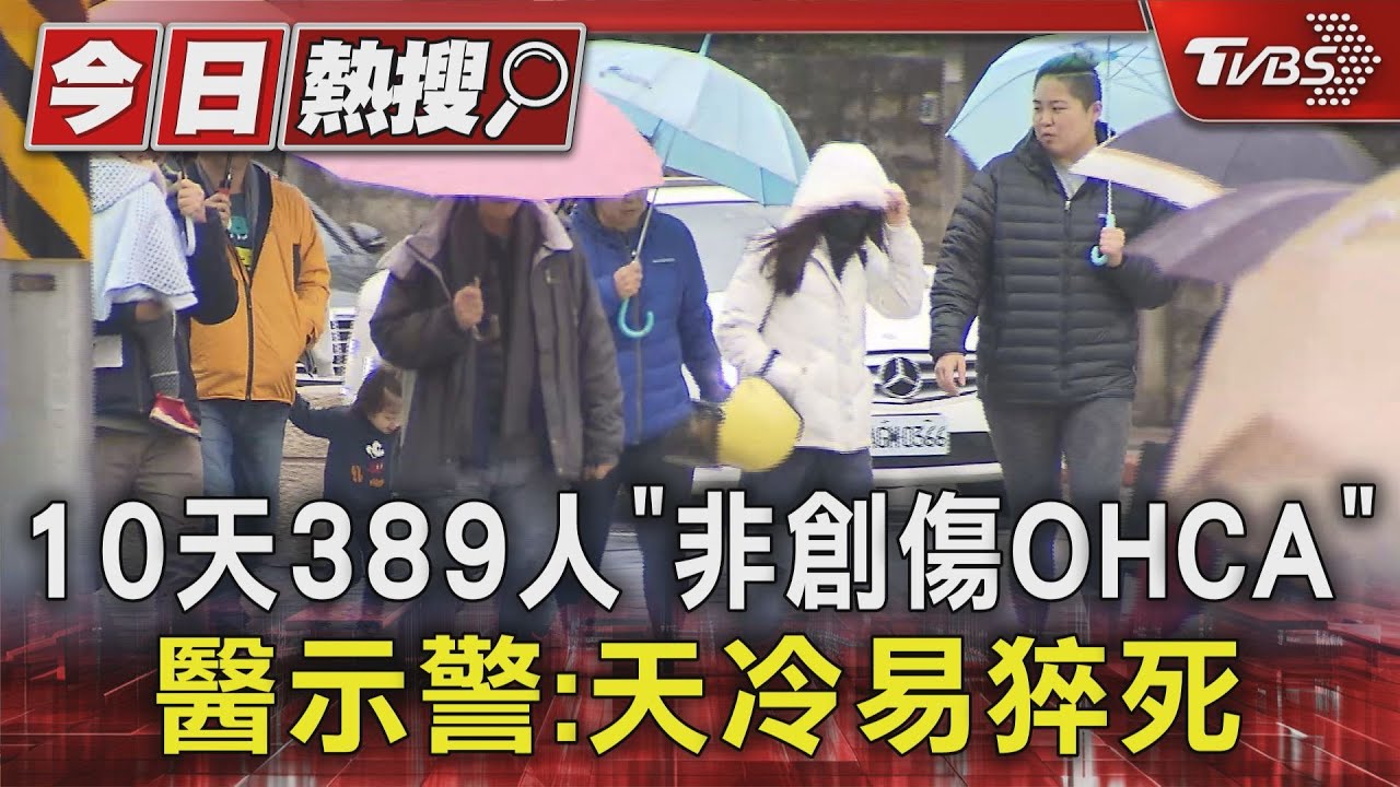 10天389人「非創傷OHCA」 醫示警:天冷易猝死