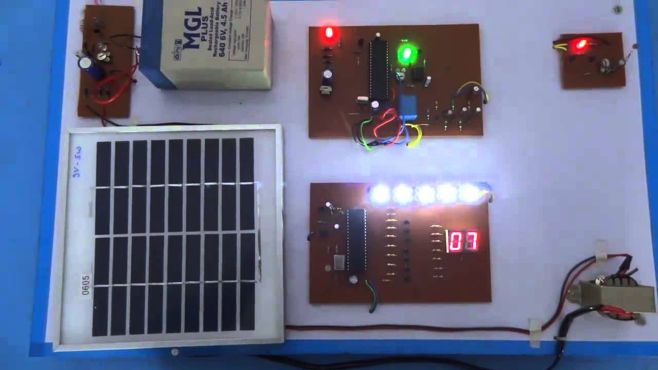 Automatic Street light intensity control using microcontroller