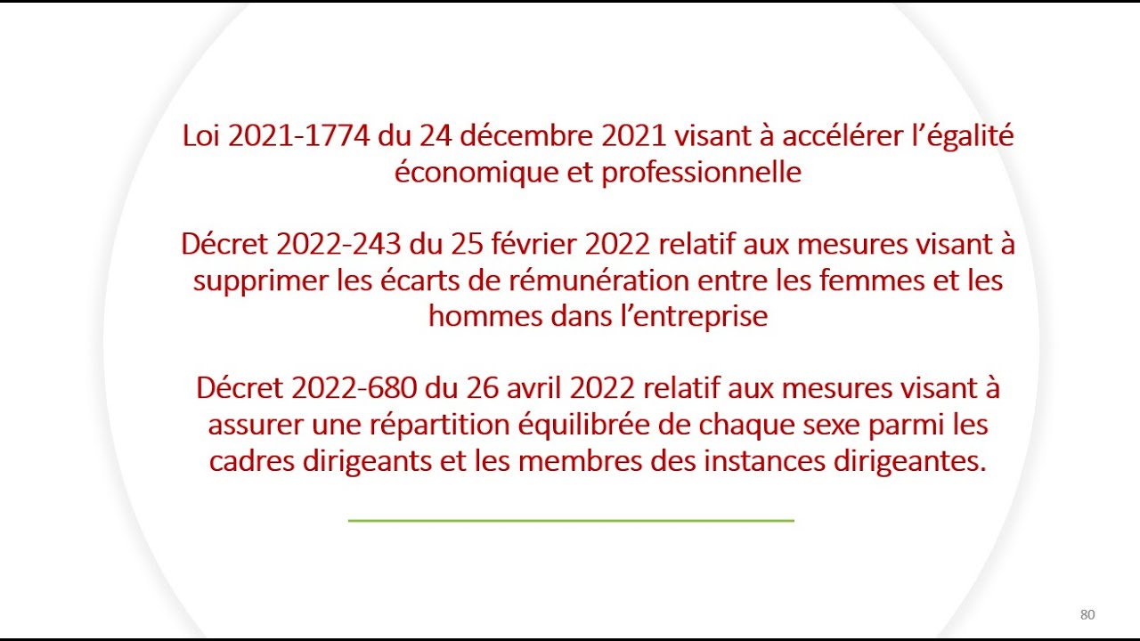 Replay réunion actualité mai 2022 - Egalité économique et professionnelle