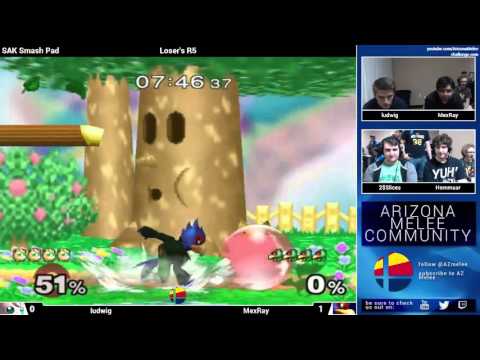 Smash Pad 1 LR5: Ludwig (Jigglypuff) vs. MexRay (Falco)