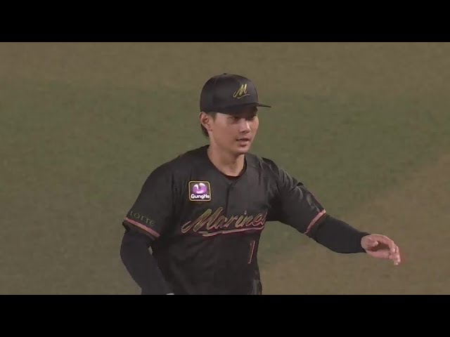 【5回表】強肩で魅せる!!マリーンズ・藤原恭大の超好返球で本塁生還を阻止!!  2024年8月8日 千葉ロッテマリーンズ 対 福岡ソフトバンクホークス