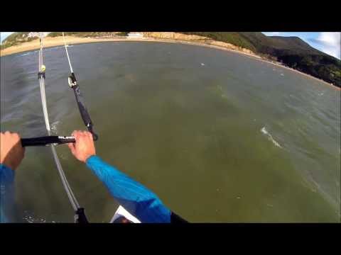 Alain kiteboarding (Laida Beach 31/12/2012)