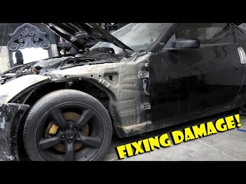 Replacing Destroyed 350z Front Fender!- Project 350