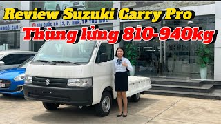 Review chi tiết xe tải Suzuki Carry Pro 810kg thùng lửng 2024 #suzuki #xetai #suzukicarry #giaxe