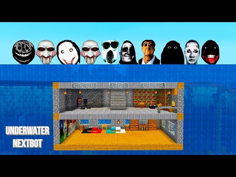 SURVIVAL UNDERWATER BASE PART 4 WITH 100 NEXTBOTS in Minecraft - Gameplay - Coffin Meme