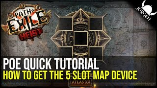 HOW TO GET A 5 SLOT MAP DEVICE - Path of Exile (Tutorials)