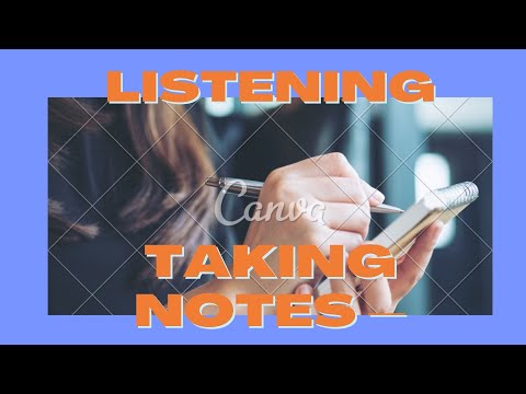 Taking notes - Listening - pre-intermediate (CEFR level A2)