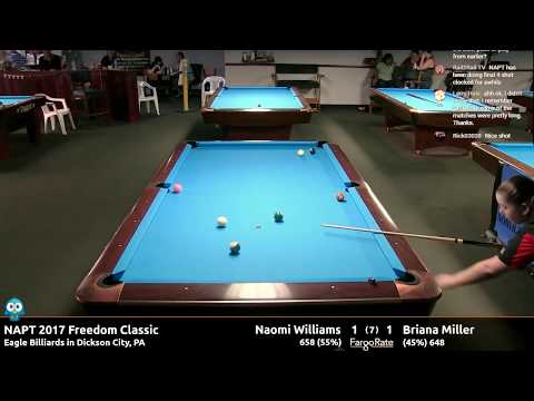 Naomi Williams vs Briana Miller (Semifinals) - NAPT 2017 Freedom Classic