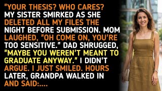 YOUR THESIS WHO CARES MY SISTER SMIRKED AS SHE DELETED ALL MY FILES THE NIGHT BEFORE SUBMISSION