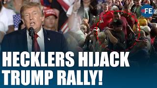 Hecklers SHOUT DOWN Trump; Chaos At President's South Carolina Rally | Security Swoops In | US News