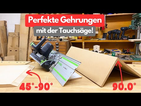 Die wichtigste Vorrichtung für deine Tauchsäge - Perfekte Gehrungen & flache Winkel/Schweizer Kante