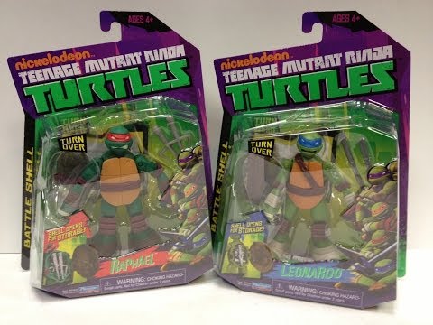 Teenage Mutant Ninja Turtles - BATTLE SHELL LEONARDO and RAPHAEL