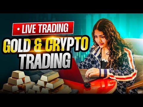 Live Gold, Crypto Trading |  9 Feb | #goldtrading #cryptotrading #bitcoin - MANSI