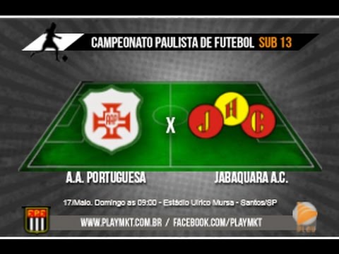 playmkt - A.A. Portuguesa x Jabaquara A.C. - sub 13 - Campeonato Paulista de Futebol 2015