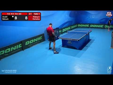 10:30 Andrii Rehush 3 - 1 Maksym Deineha West 1 WIN CUP 26.11.2022 | TABLE TENNIS WINCUP