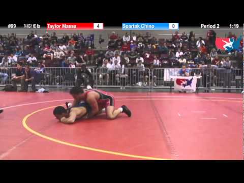 FILAJRFS: 74 KG / 163 lbs: Taylor Massa (Michigan WC) vs. Spartak Chino (Bobcat WC)