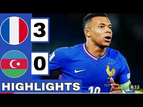 ​🔥 MBAPPÉ MAGIC! France vs Azerbaijan 3-0 Highlights & All Goals | World Cup Qualifiers 2026