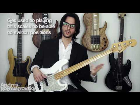 How to play the Mixolydian scales on the bass guitar! (beginners bass lesson)