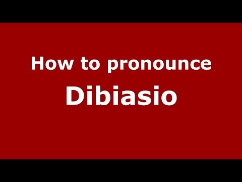 How to pronounce Dibiasio (Italian/Italy) - PronounceNames.com