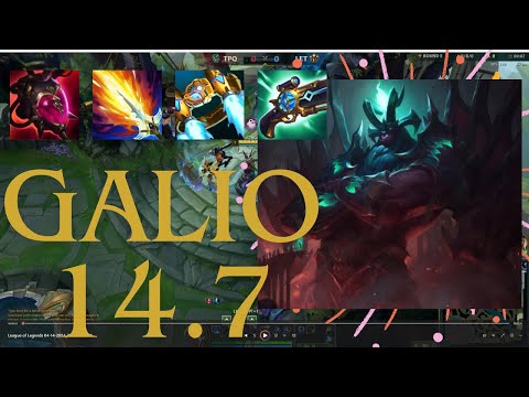 mid Galio - 14.7 - full roaming vs tristana