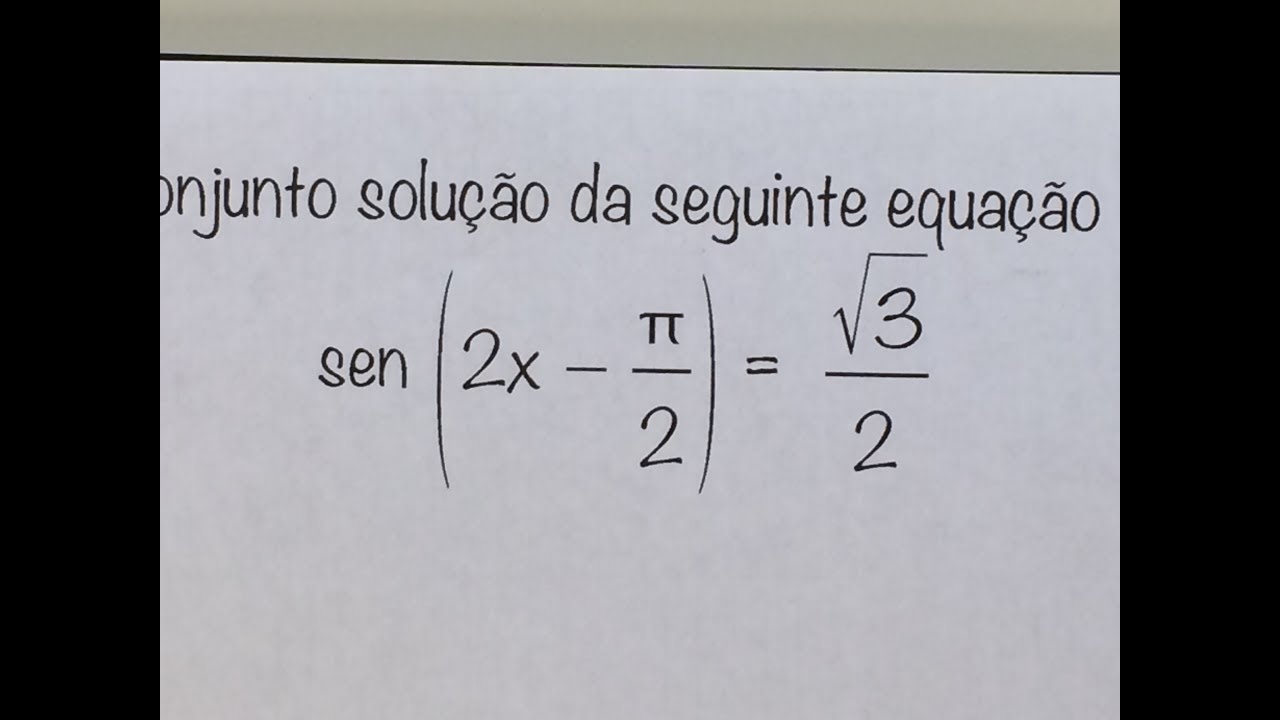 MFUNA | TC6 - Como calcular o conjunto solução de uma equação trigonométrica