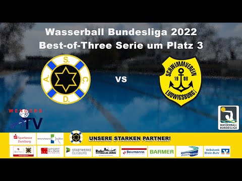 Wasserball Bundesliga 2022 -  ASC Duisburg vs SV Ludwigsburg 08 - Spiel 2 Best of 3 um Platz 3