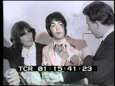 Paul McCartney,George Harrison and Ringo Starr promote The Beatles Yellow Submarine July 8th 1968