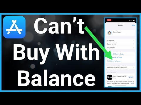 I Can't Buy Something With Apple Account Balance