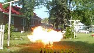 Slow motion acetylene bomb  on the 4th of July