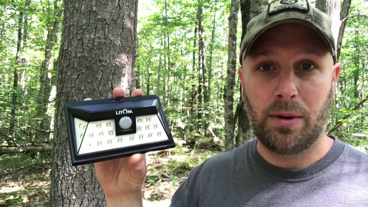 Home Security Lights: Litom Super Bright 24 LED Outdoor Motion-Sensor Solar Lights Wide Angle