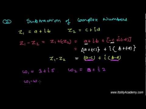 Subtraction of Complex Number   Algebra of Complex Number