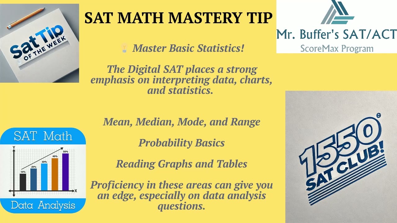 SAT Math ScoreMax Tip: Master Basic Statistics
