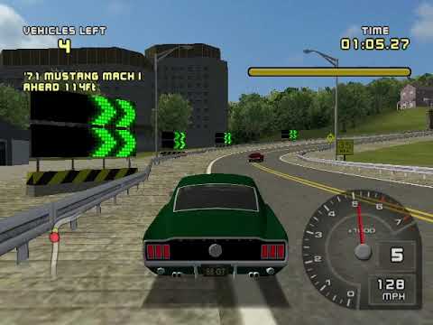 Ford Racing 2 Hard Walkthrough Part 10 - Ford Challenge: Movie Stars - '68 Ford Mustang GT