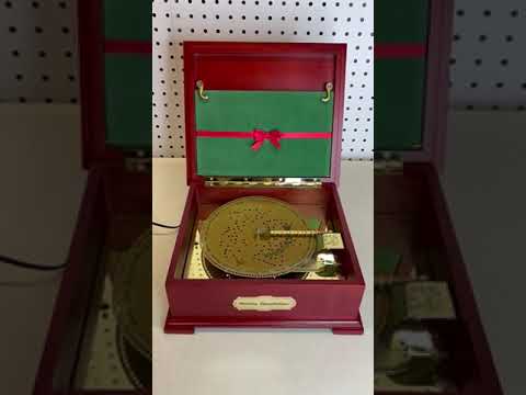 Vintage Mr. Christmas Holiday Symphonium Music Box Player 16 Vintage Mr. Christmas Holiday Symphonium Music Box Player 16