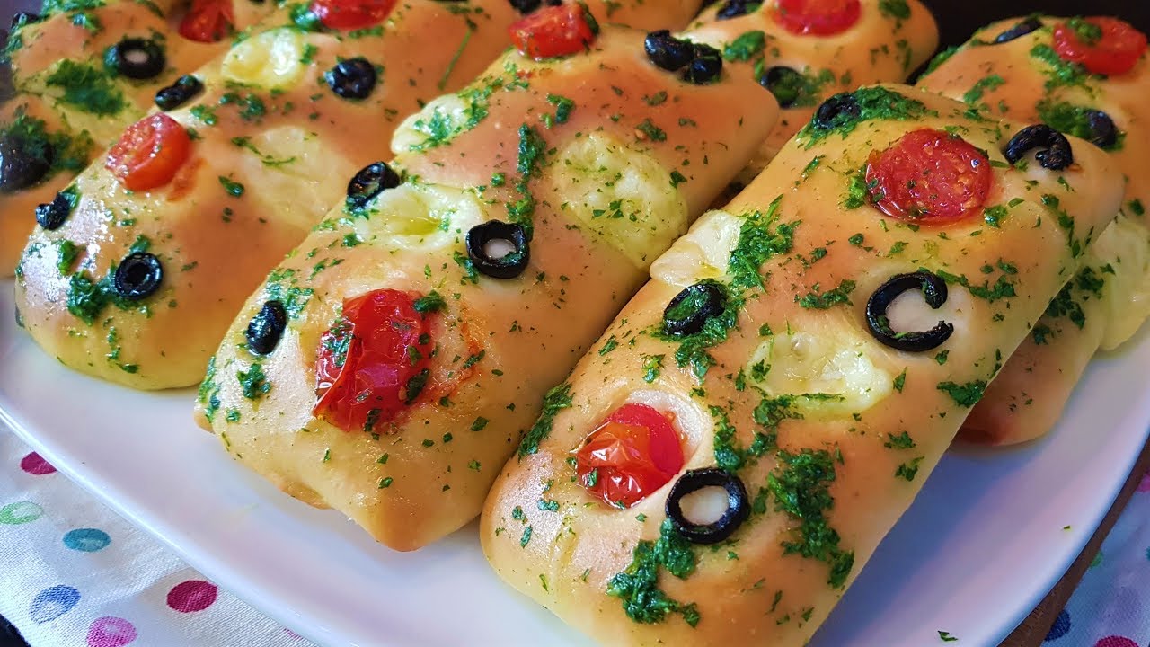 اطيب واسهل فطاير فوكشيا للصباح ولطلبة المدارس اكثر من رائعه وهشه