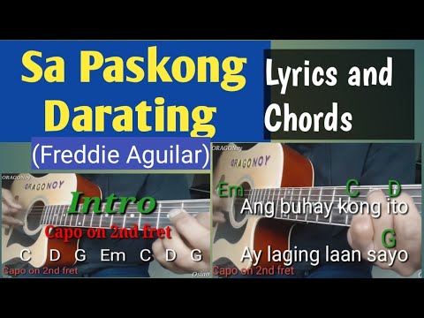 Sa Paskong Darating with Lyrics and Chords (Acoustic Cover)