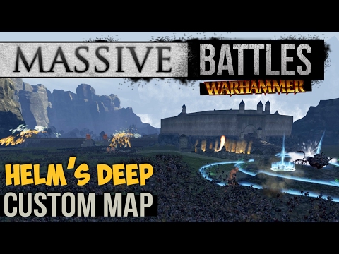 10,000 Men, Elves, and Orcs Fight for Helm's Deep (Massive Battles)(Warhammer Custom Map)