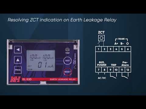 6/6 Resolving ZCT Indication on Earth Leakage Relay