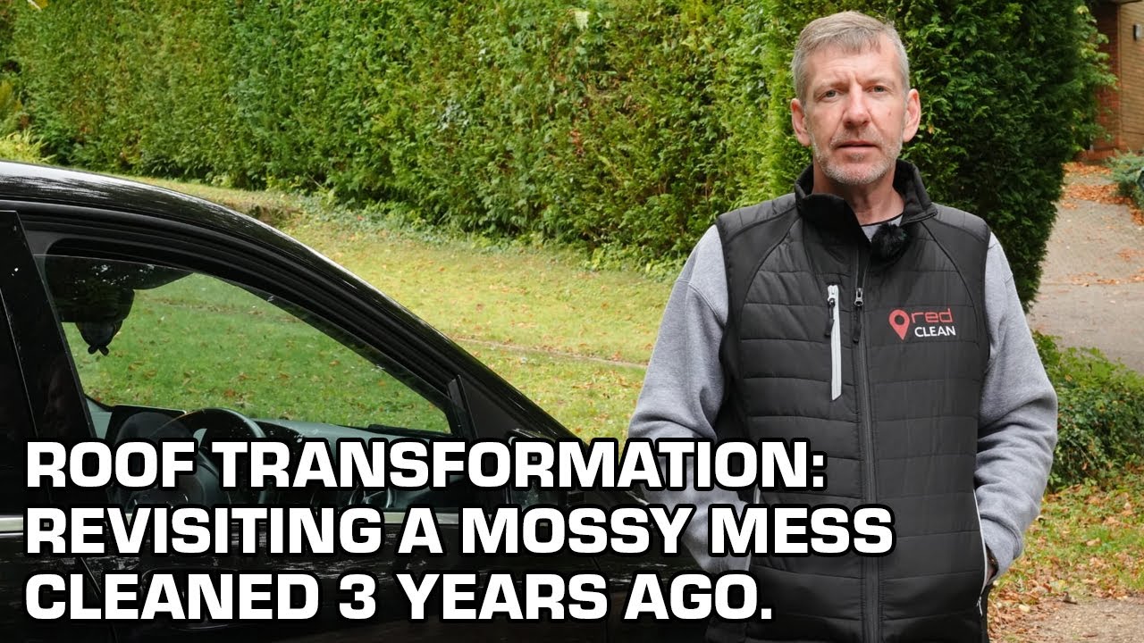 Roof Transformation: Revisiting A Mossy Mess Cleaned 3 Years Ago. #RoofRestoration #MossFreeRoof