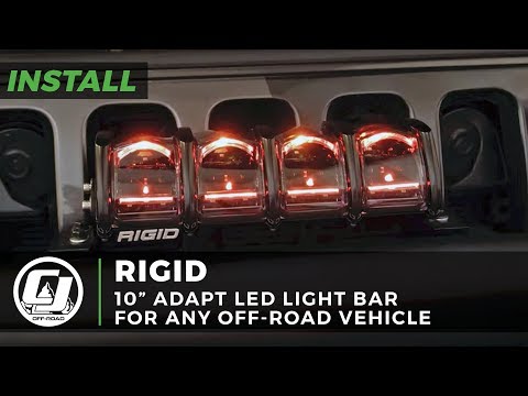 2018-2020 Jeep JL Wrangler Install: Rigid Industries 10 inch Adapt LED Light Bar