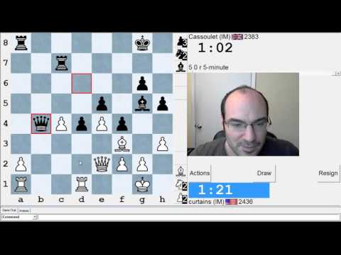 5 minute chess #516: IM Greg Shahade vs IM Jonathan Dourerassou
