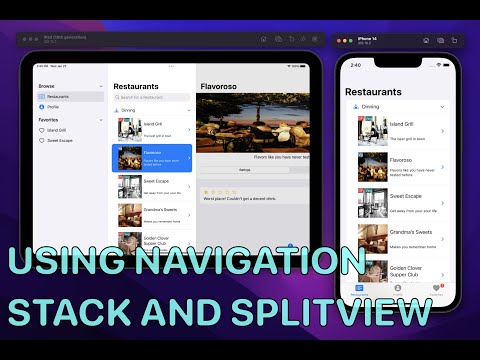 Using NavigationStack and NavitationSplitView - RestApp Part 12