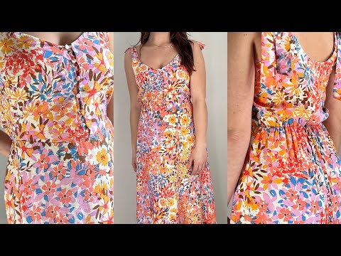 Vibrant floral maxi dress