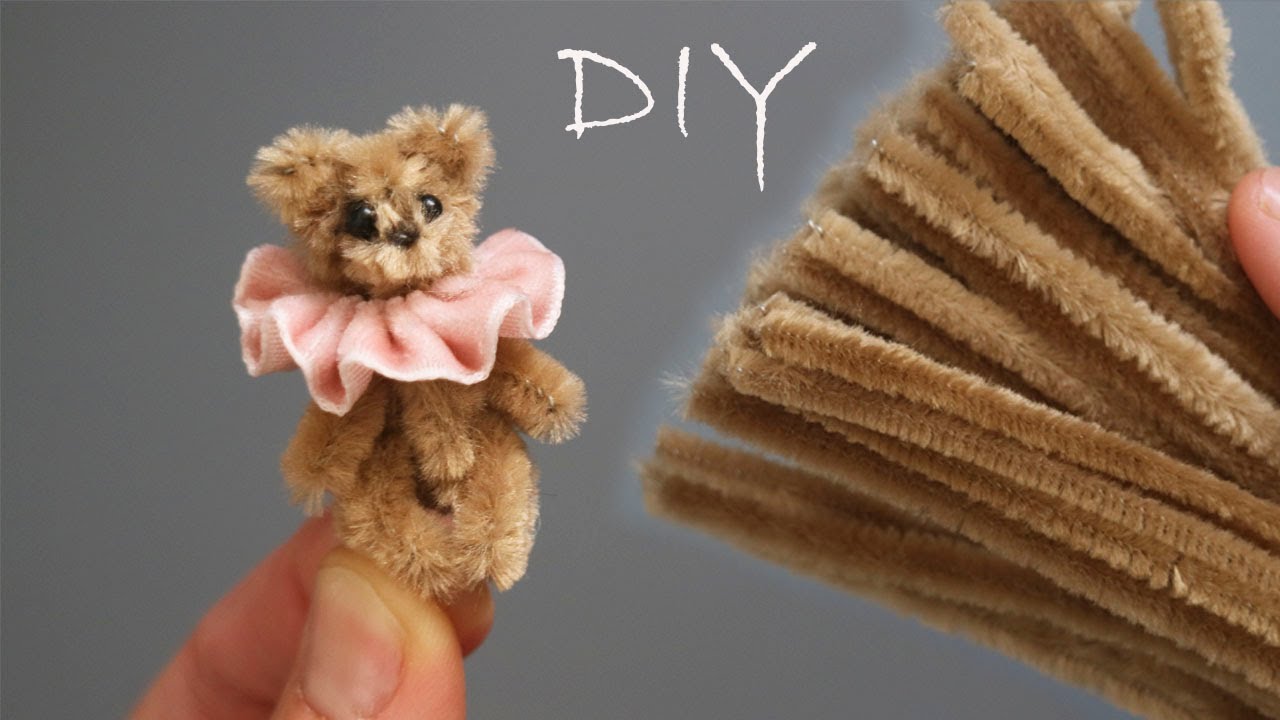 ADORABLE pipe cleaner 🤩 Teddy bear 🤩 DIY