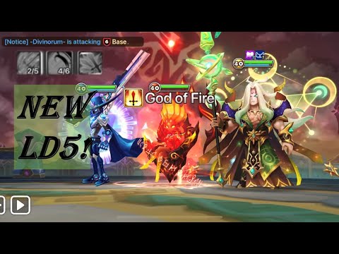 One shot comp and new LD5 in Summoners War G3 Asia Siege [G.O.A.T. | Lazy Time | Legend Wings]